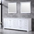 Lexora -  Dukes 84" White Double Vanity - White Carrara Marble Top - White Square Sinks  34" Mirrors w/ Faucets - LD342284DADSM34F