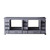 Lexora -  Dukes 84" Dark Grey Vanity Cabinet Only - LD342284DB00000