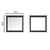 Lexora -  Dukes 84" Espresso Double Vanity - White Carrara Marble Top - White Square Sinks  34" Mirrors w/ Faucets - LD342284DGDSM34F