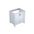 Lexora -  Jacques 30" White Vanity Cabinet Only - LJ342230SA00000