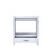 Lexora -  Jacques 30" White Vanity Cabinet Only - LJ342230SA00000