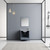 Lexora -  Jacques 30" Dark Grey Single Vanity - White Carrara Marble Top - White Square Sink  28" Mirror - LJ342230SBDSM28