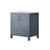 Lexora -  Jacques 30" Dark Grey Single Vanity - White Carrara Marble Top - White Square Sink  no Mirror - LJ342230SBDS000
