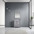 Lexora -  Jacques 30" Distressed Grey Single Vanity - White Carrara Marble Top - White Square Sink  28" Mirror - LJ342230SDDSM28