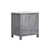 Lexora -  Jacques 30" Distressed Grey Single Vanity - White Carrara Marble Top - White Square Sink  no Mirror - LJ342230SDDS000