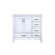 Lexora -  Jacques 36" White Single Vanity - White Carrara Marble Top - White Square Sink  no Mirror - Left Version - LJ342236SADS000-L