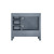 Lexora -  Jacques 36" Dark Grey Single Vanity - no Top  34" Mirror - Left Version - LJ342236SB00M34-L