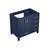 Lexora -  Jacques 36" Navy Blue Vanity Cabinet Only - Left Version - LJ342236SE00000-L