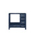 Lexora -  Jacques 36" Navy Blue Vanity Cabinet Only - Left Version - LJ342236SE00000-L