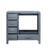 Lexora -  Jacques 36" Dark Grey Vanity Cabinet Only - Right Version - LJ342236SB00000-R