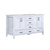Lexora -  Jacques 60" White Double Vanity - White Carrara Marble Top - White Square Sinks  no Mirror - LJ342260DADS000