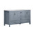 Lexora -  Jacques 60" Dark Grey Double Vanity - White Carrara Marble Top - White Square Sinks  no Mirror - LJ342260DBDS000
