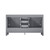 Lexora -  Jacques 60" Distressed Grey Double Vanity - no Top  58" Mirror - LJ342260DD00M58