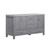 Lexora -  Jacques 60" Distressed Grey Double Vanity - White Carrara Marble Top - White Square Sinks  no Mirror - LJ342260DDDS000