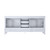 Lexora -  Jacques 72" White Double Vanity - no Top  70" Mirror - LJ342272DA00M70