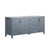 Lexora -  Jacques 72" Dark Grey Double Vanity - White Carrara Marble Top - White Square Sinks  no Mirror - LJ342272DBDS000