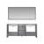 Lexora -  Jacques 72" Distressed Grey Double Vanity - White Carrara Marble Top - White Square Sinks  70" Mirror - LJ342272DDDSM70