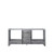 Lexora -  Jacques 72" Distressed Grey Vanity Cabinet Only - LJ342272DD00000