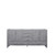 Lexora -  Jacques 72" Distressed Grey Vanity Cabinet Only - LJ342272DD00000