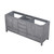 Lexora -  Jacques 72" Distressed Grey Vanity Cabinet Only - LJ342272DD00000