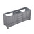 Lexora -  Jacques 72" Distressed Grey Vanity Cabinet Only - LJ342272DD00000