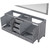 Lexora -  Jacques 72" Distressed Grey Double Vanity - no Top  70" Mirror - LJ342272DD00M70