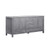 Lexora -  Jacques 72" Distressed Grey Double Vanity - White Carrara Marble Top - White Square Sinks  no Mirror - LJ342272DDDS000