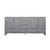 Lexora -  Jacques 72" Distressed Grey Double Vanity - White Carrara Marble Top - White Square Sinks  no Mirror - LJ342272DDDS000