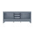 Lexora -  Jacques 80" Dark Grey Vanity Cabinet Only - LJ342280DB00000