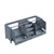 Lexora -  Jacques 80" Dark Grey Vanity Cabinet Only - LJ342280DB00000