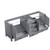 Lexora -  Jacques 80" Distressed Grey Vanity Cabinet Only - LJ342280DD00000
