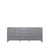 Lexora -  Jacques 80" Distressed Grey Vanity Cabinet Only - LJ342280DD00000