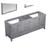 Lexora -  Jacques 80" Distressed Grey Double Vanity - no Top  30" Mirrors - LJ342280DD00M30