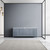 Lexora -  Jacques 84" Dark Grey Double Vanity - White Carrara Marble Top - White Square Sinks  no Mirror - LJ342284DBDS000