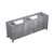 Lexora -  Jacques 84" Distressed Grey Vanity Cabinet Only - LJ342284DD00000