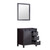 Lexora -  Marsyas 30" Brown Single Vanity - no Top  28" Mirror - LM342230SC00M28