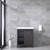 Lexora -  Marsyas 30" Brown Single Vanity - White Quartz Top - White Square Sink  no Mirror - LM342230SCCS000