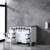 Lexora -  Marsyas 48" White Single Vanity - Grey Quartz Top - White Square Sink  no Mirror - LM342248SAAS000