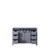 Lexora -  Marsyas 48" Dark Grey Vanity Cabinet Only - LM342248SB00000