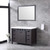 Lexora -  Marsyas 48" Brown Single Vanity - White Quartz Top - White Square Sink  44" Mirror w/ Faucet - LM342248SCCSM44F