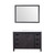 Lexora -  Marsyas 48" Brown Single Vanity - White Quartz Top - White Square Sink  44" Mirror - LM342248SCCSM44