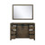 Lexora -  Marsyas 48" Rustic Brown Single Vanity - no Top  44" Mirror - LM342248SK00M44