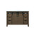 Lexora -  Marsyas 48" Rustic Brown Single Vanity - White Quartz Top - White Square Sink  no Mirror - LM342248SKCS000