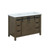 Lexora -  Marsyas 48" Rustic Brown Single Vanity - White Quartz Top - White Square Sink  no Mirror - LM342248SKCS000