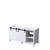 Lexora -  Marsyas 60" White Vanity Cabinet Only - LM342260DA00000