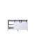 Lexora -  Marsyas 60" White Vanity Cabinet Only - LM342260DA00000