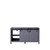 Lexora -  Marsyas 60" Dark Grey Vanity Cabinet Only - LM342260DB00000