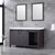 Lexora -  Marsyas 60" Brown Double Vanity - White Quartz Top - White Square Sinks  24" Mirrors w/ Faucets - LM342260DCCSM24F