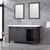 Lexora -  Marsyas 60" Brown Double Vanity - White Quartz Top - White Square Sinks  24" Mirrors - LM342260DCCSM24