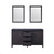 Lexora -  Marsyas 60" Brown Double Vanity - no Top  24" Mirrors - LM342260DC00M24